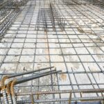 床版コンクリート打設前の画像により、生コンクリート施工管理の重要性を象徴した1枚