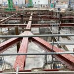 土留支保工による掘削写真によりブログテーマを表した1枚