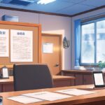 1級土木合否発表の様子を掲示板とスマホで表現した1枚